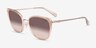 Coach HC7187 CDP56 Rose Gold Champagne MetalSunglass Frames from EyeBuyDirect, Angle View