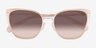 Coach HC7187 CDP56 Rose Gold Champagne MetalSunglass Frames from EyeBuyDirect, Closed View