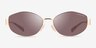 Coach HC7192D Cdp44 Shiny Gold MetalSunglass Frames from EyeBuyDirect, Front View