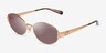 Coach HC7192D Cdp44 Shiny Gold MetalSunglass Frames from EyeBuyDirect, Angle View