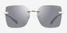 Coach HC7193D CDP45 Shiny Rose Gold MetalSunglass Frames from EyeBuyDirect, Front View