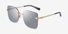 Coach HC7193D CDP45 Shiny Rose Gold MetalSunglass Frames from EyeBuyDirect, Angle View