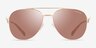 Coach HC7190 CDP40 Satin Light Gold MetalSunglass Frames from EyeBuyDirect, Front View