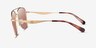 Coach HC7190 CDP40 Satin Light Gold MetalSunglass Frames from EyeBuyDirect, Side View