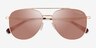 Coach HC7190 CDP40 Satin Light Gold MetalSunglass Frames from EyeBuyDirect, Closed View