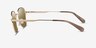 Coach HC7191 CDP36 Shiny Light Gold MetalSunglass Frames from EyeBuyDirect, Side View