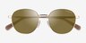 Coach HC7191 CDP36 Shiny Light Gold MetalSunglass Frames from EyeBuyDirect, Closed View
