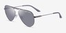 Armani Exchange AX2060S Matte Gunmetal MétalSoleil de Lunette de vue d'EyeBuyDirect, Vue d'Angle