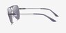 Armani Exchange AX2060S Matte Gunmetal MétalSoleil de Lunette de vue d'EyeBuyDirect, Vue de Côté