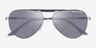 Armani Exchange AX2060S Matte Gunmetal MétalSoleil de Lunette de vue d'EyeBuyDirect, Vue Rapprochée