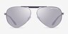 Armani Exchange AX2060S Matte Silver MétalSoleil de Lunette de vue d'EyeBuyDirect, Vue de Face