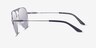 Armani Exchange AX2060S Matte Silver MétalSoleil de Lunette de vue d'EyeBuyDirect, Vue de Côté