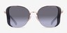 Coach HC7188 Smoke Rose Gold MetalSunglass Frames from EyeBuyDirect, Front View