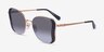 Coach HC7188 Smoke Rose Gold MetalSunglass Frames from EyeBuyDirect, Angle View