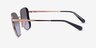 Coach HC7188 Smoke Rose Gold MetalSunglass Frames from EyeBuyDirect, Side View