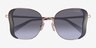 Coach HC7188 Smoke Rose Gold MetalSunglass Frames from EyeBuyDirect, Closed View