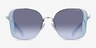 Coach HC7188 CDP51 Ocean Silver MetalSunglass Frames from EyeBuyDirect, Front View