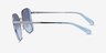 Coach HC7188 CDP51 Ocean Silver MetalSunglass Frames from EyeBuyDirect, Side View