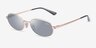 Vogue Eyewear VO4353S Rose Gold MetalSunglass Frames d'EyeBuyDirect, Vue d'Angle