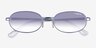 Vogue Eyewear VO4353S Light Blue MetalSunglass Frames from EyeBuyDirect, Closed View