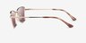 Ray-Ban RB3783 Pale Gold MetalSunglass Frames from EyeBuyDirect, Side View