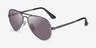 Ray-Ban RB3925 Aviator Max Gunmetal MetalSunglass Frames from EyeBuyDirect, Angle View