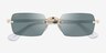 Ray-Ban RB3928 Arista Gold MetalSunglass Frames from EyeBuyDirect, Closed View