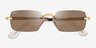 Ray-Ban RB3928 Arista Gold MetalSunglass Frames from EyeBuyDirect, Closed View