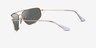 Ray-Ban RB3780 Arista Gold MetalSunglass Frames from EyeBuyDirect, Side View
