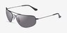 Ray-Ban RB3780 Black MetalSunglass Frames from EyeBuyDirect, Angle View