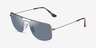 Ray-Ban RB3779 Explorer 3 Gunmetal MetalSunglass Frames from EyeBuyDirect, Angle View