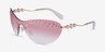 Swarovski SK7023 Pale Gold MétalSoleil de Lunette de vue d'EyeBuyDirect, Vue d'Angle