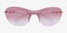 Swarovski SK7023 Pale Gold MétalSoleil de Lunette de vue d'EyeBuyDirect, Vue Rapprochée