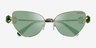 Swarovski SK7003 Doré MétalSoleil de Lunette de vue d'EyeBuyDirect, Vue Rapprochée