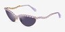 Swarovski SK7030 Doré MétalSoleil de Lunette de vue d'EyeBuyDirect, Vue d'Angle