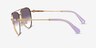 Swarovski SK7031 Gold MetalSunglass Frames from EyeBuyDirect, Side View