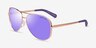 Michael Kors MK5004 Chelsea Rose Gold MetalSunglass Frames from EyeBuyDirect, Angle View