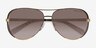 Michael Kors MK5004 Chelsea Gold Brown MetalSunglass Frames from EyeBuyDirect, Closed View