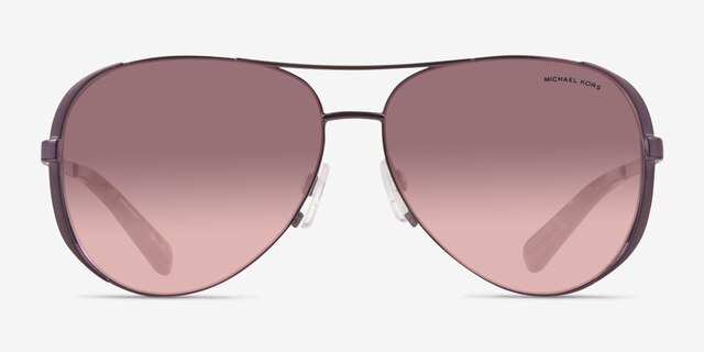 Michael Kors MK5004 Chelsea - Aviator Plum Frame Sunglasses  display picture 2