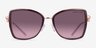 Michael Kors MK1067B Corsica Rose Gold Cordovan MetalSunglass Frames from EyeBuyDirect, Front View
