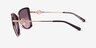 Michael Kors MK1067B Corsica Rose Gold Cordovan MetalSunglass Frames from EyeBuyDirect, Side View