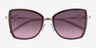 Michael Kors MK1067B Corsica Rose Gold Cordovan MetalSunglass Frames from EyeBuyDirect, Closed View