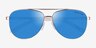 Michael Kors MK5007 Hvar Rose Gold White MétalSoleil de Lunette de vue d'EyeBuyDirect, Vue Rapprochée