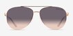 Michael Kors MK5007 Hvar Rose Gold MetalSunglass Frames from EyeBuyDirect, Front View