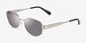 Michael Kors MK1161 Monte Carlo Argenté MétalSoleil de Lunette de vue d'EyeBuyDirect, Vue d'Angle