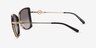 Michael Kors MK1067B Corsica Light Gold Black MétalSoleil de Lunette de vue d'EyeBuyDirect, Vue de Côté