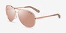 Michael Kors MK5004 Chelsea Rose Gold Taupe MetalSunglass Frames from EyeBuyDirect, Angle View