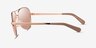 Michael Kors MK5004 Chelsea Rose Gold Taupe MetalSunglass Frames from EyeBuyDirect, Side View