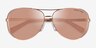 Michael Kors MK5004 Chelsea Rose Gold Taupe MetalSunglass Frames from EyeBuyDirect, Closed View