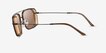 Emporio Armani EA2162 Matte Black Brown MetalSunglass Frames from EyeBuyDirect, Side View
